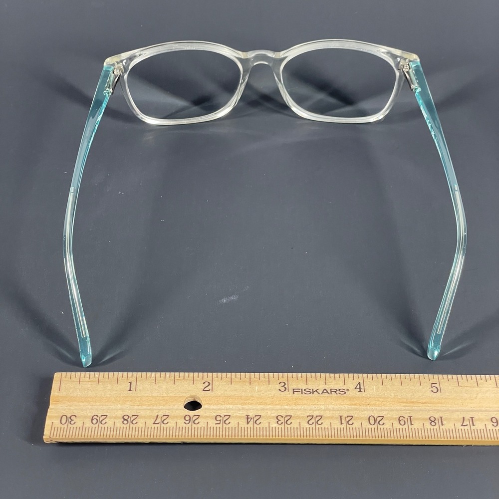 Puma PJ0049OCOS 001 Clear Blue Square Eyeglasses Frames Unisex with Case - Picture 5 of 10